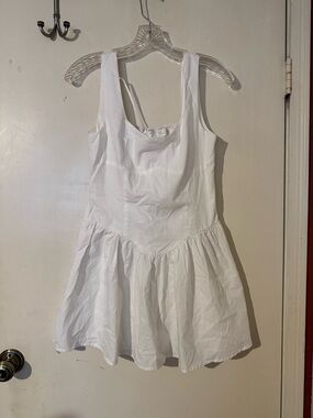 Beige Botany White Smocked Bodice Dess